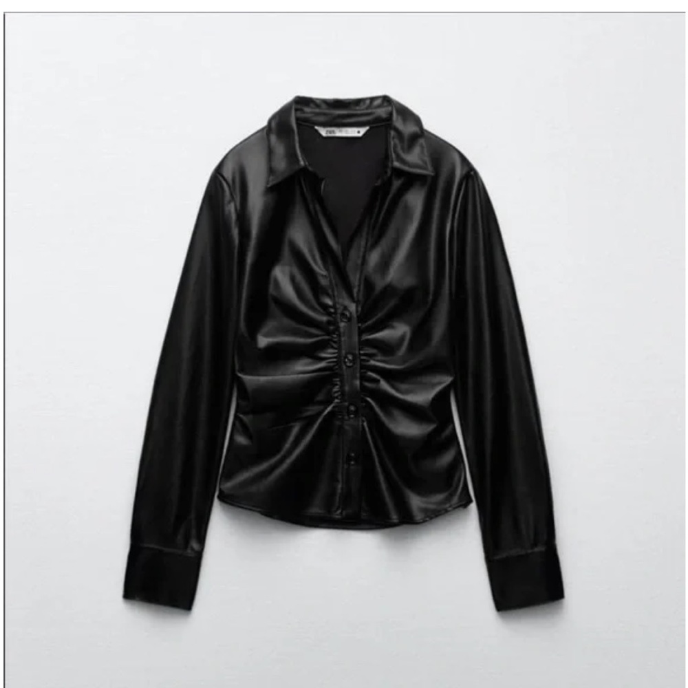 Zara Black Button Down Shirt